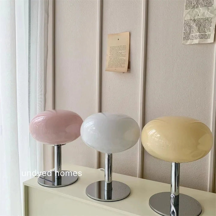 Playful table lamp in a macaron design with warm light for stylish rooms