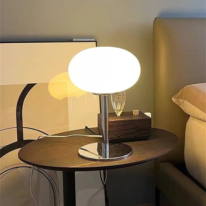 Playful table lamp in a macaron design with warm light for stylish rooms