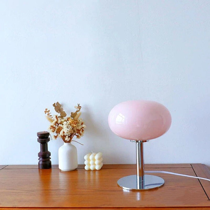 Playful table lamp in a macaron design with warm light for stylish rooms