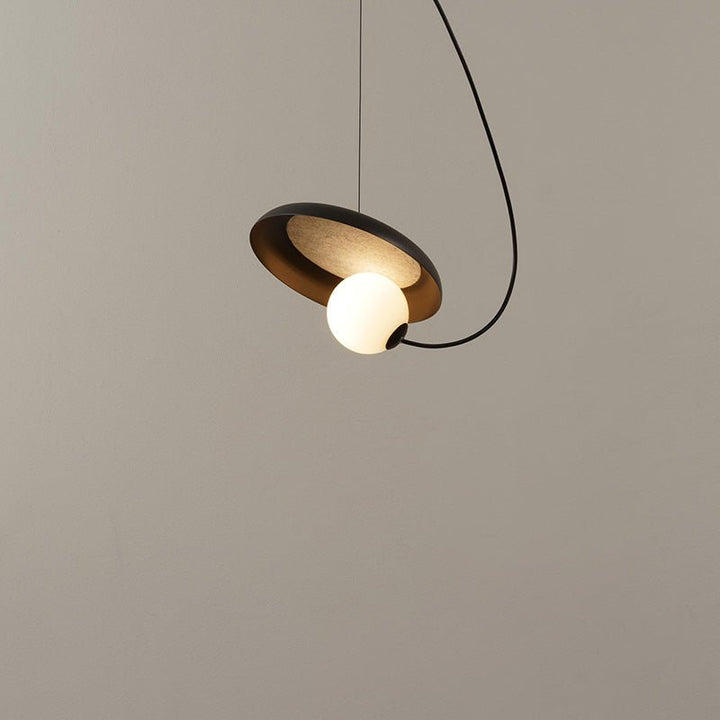Industrial LED pendant light made of metal for dining room 