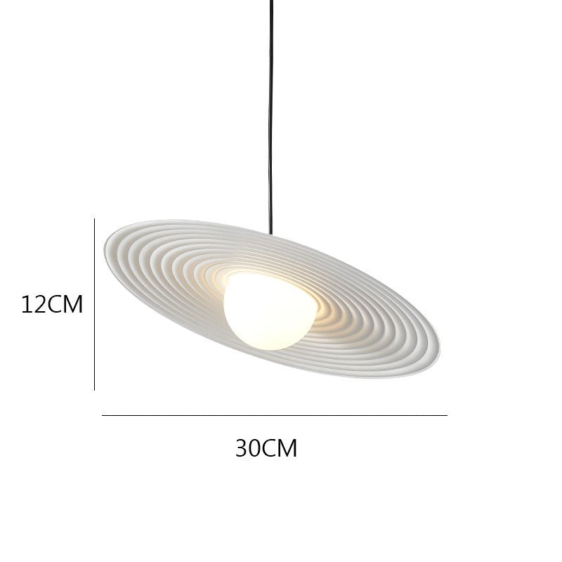Modern LED pendant light in UFO design for living room