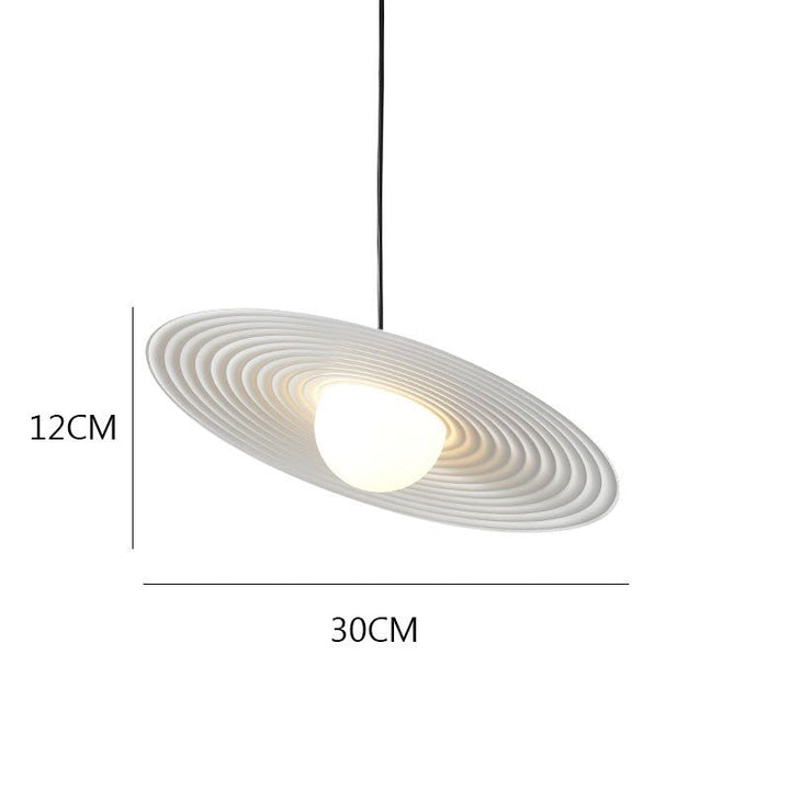 Modern LED pendant light in UFO design for living room