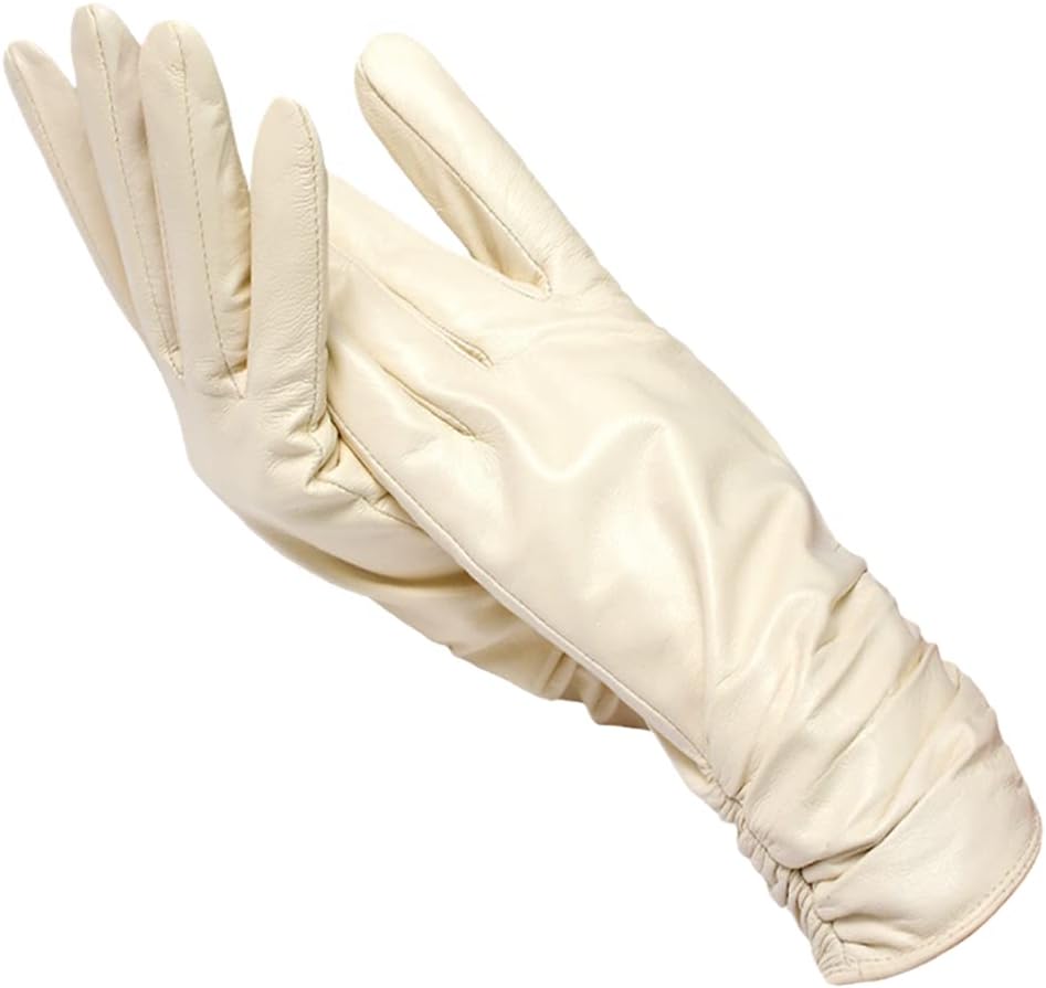 Women's Leather Gloves with Classic Design