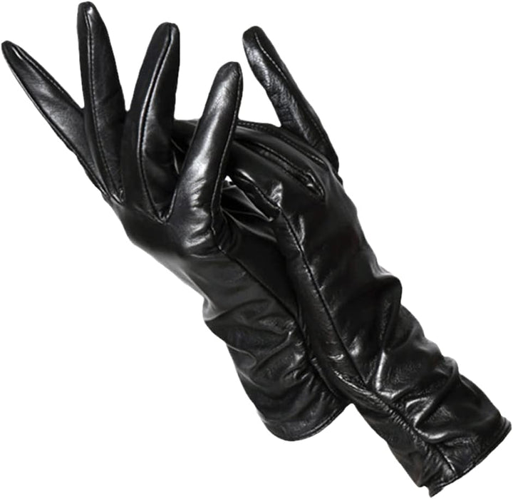 Women's Leather Gloves with Classic Design