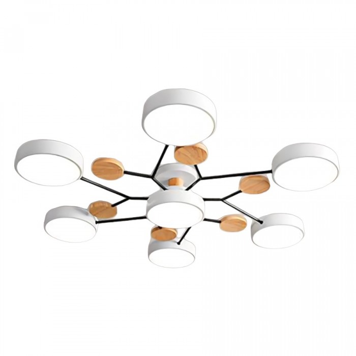 LED ceiling light with organic design for living room and dining area
