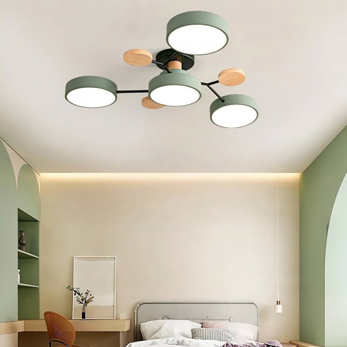 LED ceiling light with organic design for living room and dining area