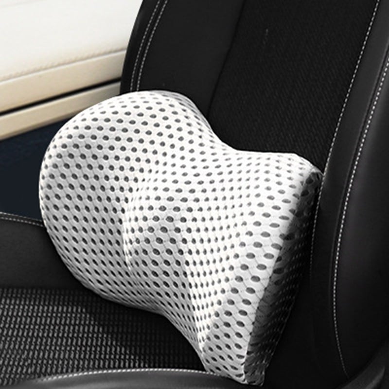 Ergonomic, breathable back cushion for sitting