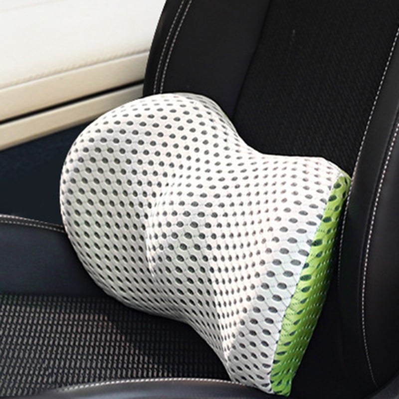 Ergonomic, breathable back cushion for sitting