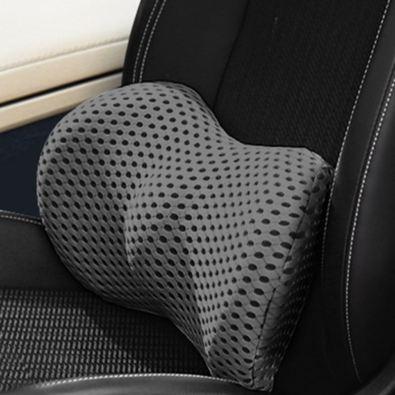 Ergonomic, breathable back cushion for sitting