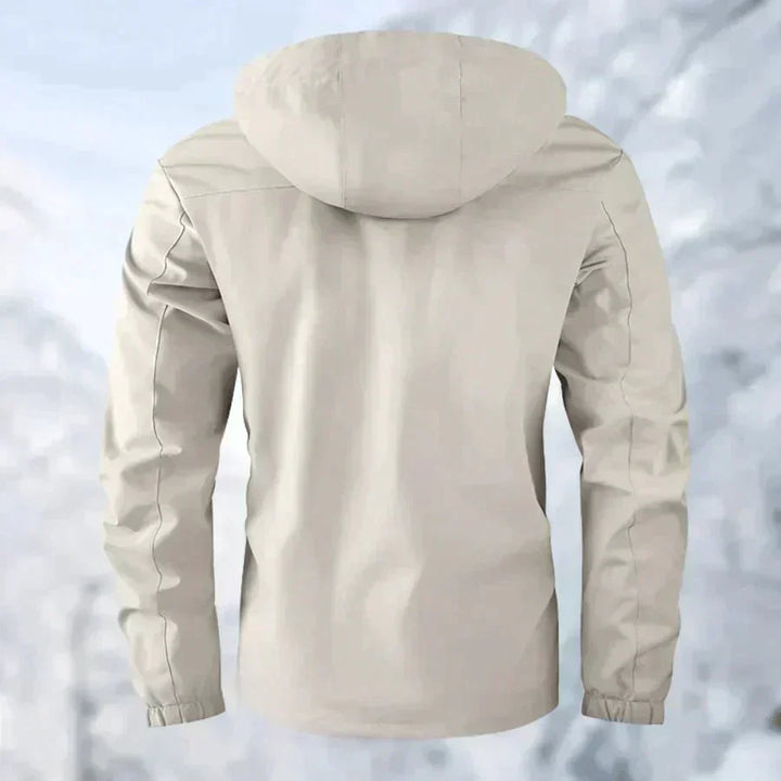 Herren Winterjacke Mit Abnehmbarer Kapuze Und Wetterfestem Design