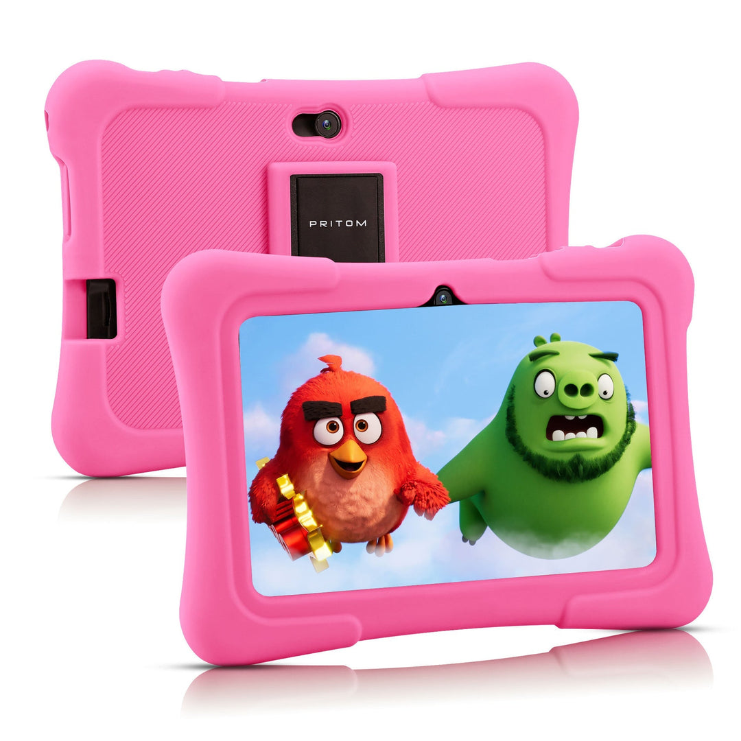 Children's tablet with learning apps and robust casing