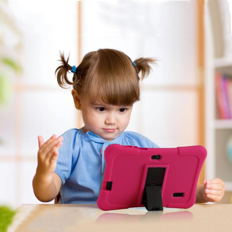 Children's tablet with learning apps and robust casing