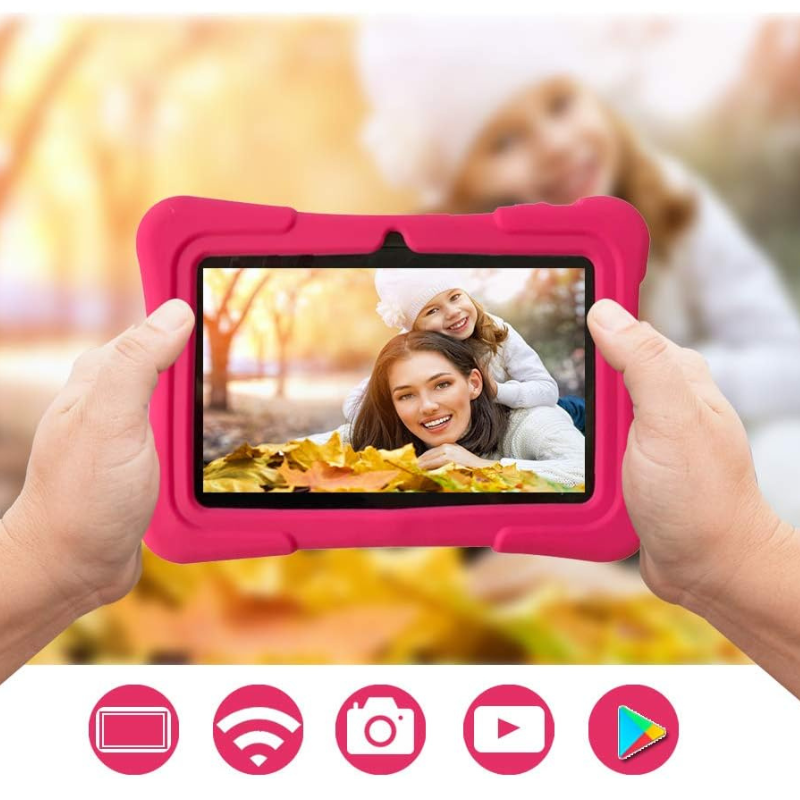 Children's tablet with learning apps and robust casing