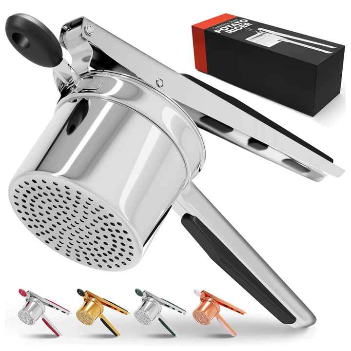 Heavy-duty stainless steel potato masher for creamy mashed potatoes