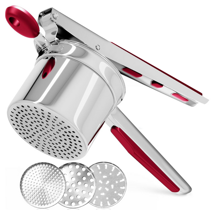 Heavy-duty stainless steel potato masher for creamy mashed potatoes