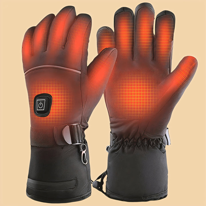 Rechargeable heated winter gloves 