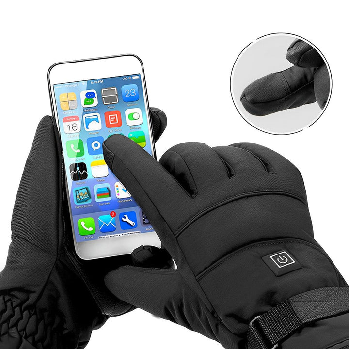 Rechargeable heated winter gloves 
