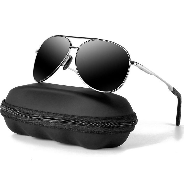 Aviator sunglasses with polarized lenses for women and men 