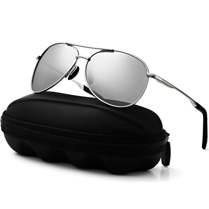 Aviator sunglasses with polarized lenses for women and men 