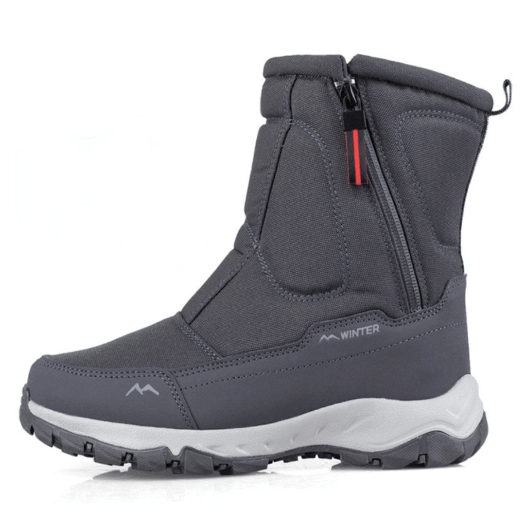 Men's winter boots with warm lining and non-slip sole