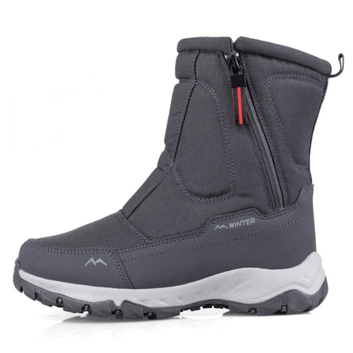 Men's winter boots with warm lining and non-slip sole