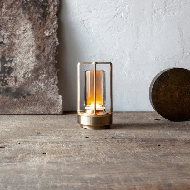 Rechargeable wireless LED table lamp with touch control