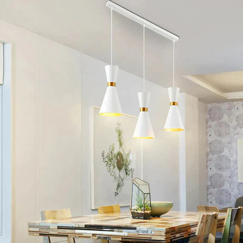 Modern cord pendant light – aluminum, E27 &amp; LED compatible