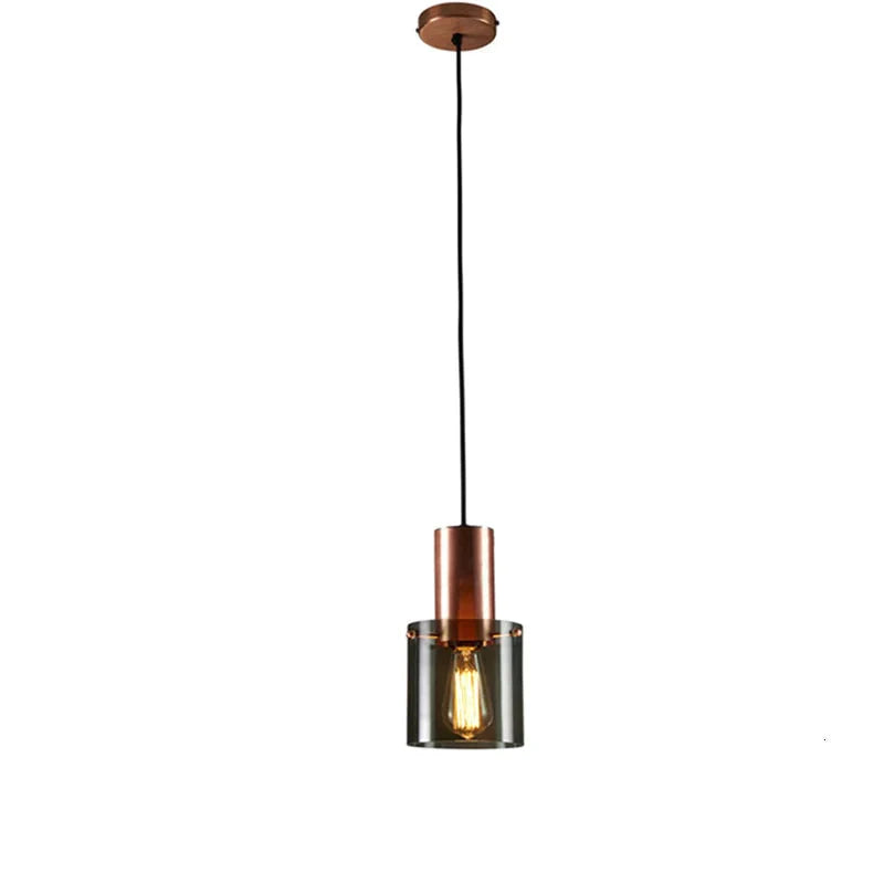 Pendant light with smoked glass – E14, LED compatible &amp; modern