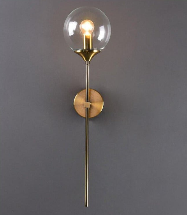 Teardrop-shaped wall lamp in a postmodern design