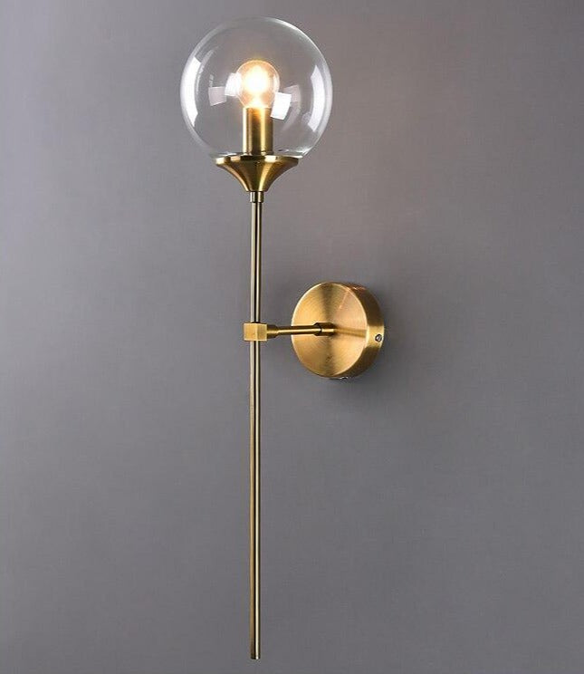Teardrop-shaped wall lamp in a postmodern design