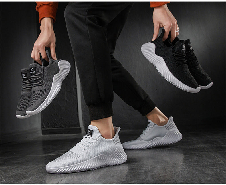 Men's sports shoes with modern design and breathable mesh