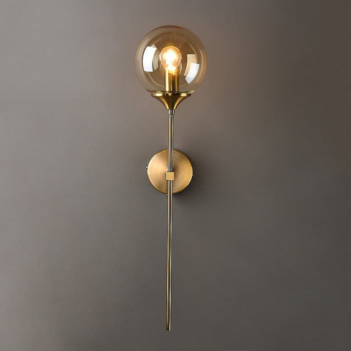 Teardrop-shaped wall lamp in a postmodern design