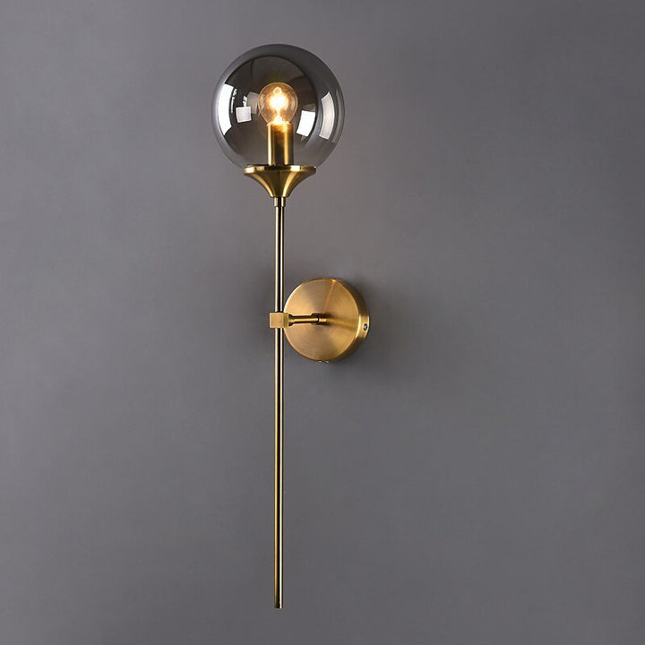 Teardrop-shaped wall lamp in a postmodern design