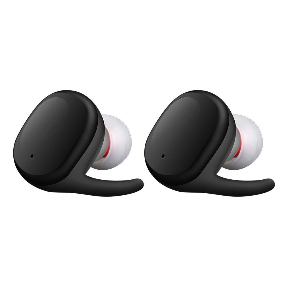 Wireless mini Bluetooth headphones with charging case and water-resistant design