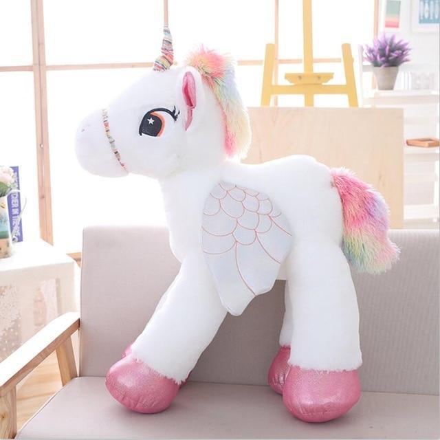 Giant Unicorn Plush Toy – Cuddly Stuffed Horse for Children 