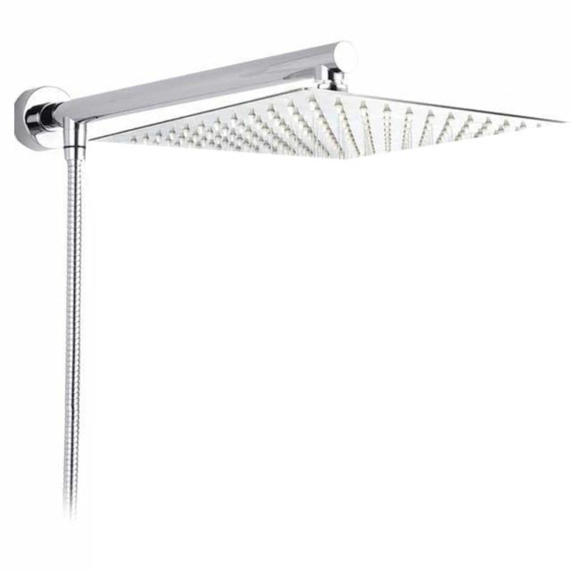 Ultra-narrow rain shower with wall arm