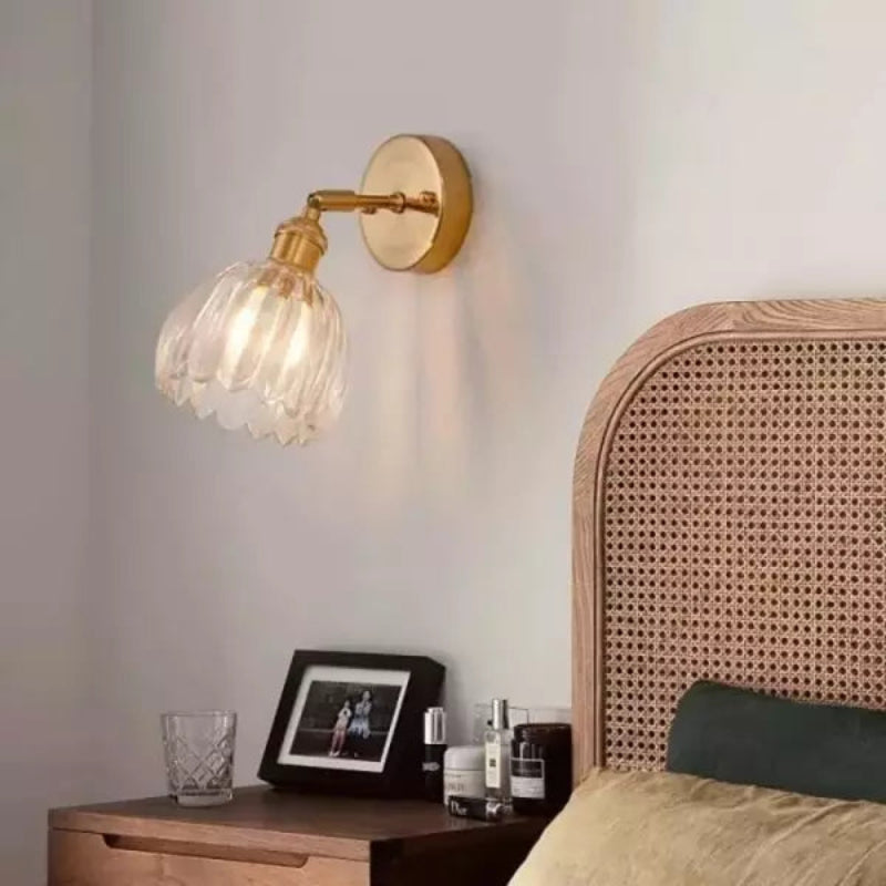 Retro wall lamp with tulip glass head – Stylish lighting for cozy rooms
