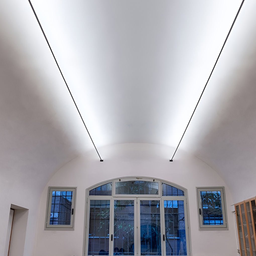 LED ceiling light with 360° rotatable light bar – modern, flat &amp; dimmable