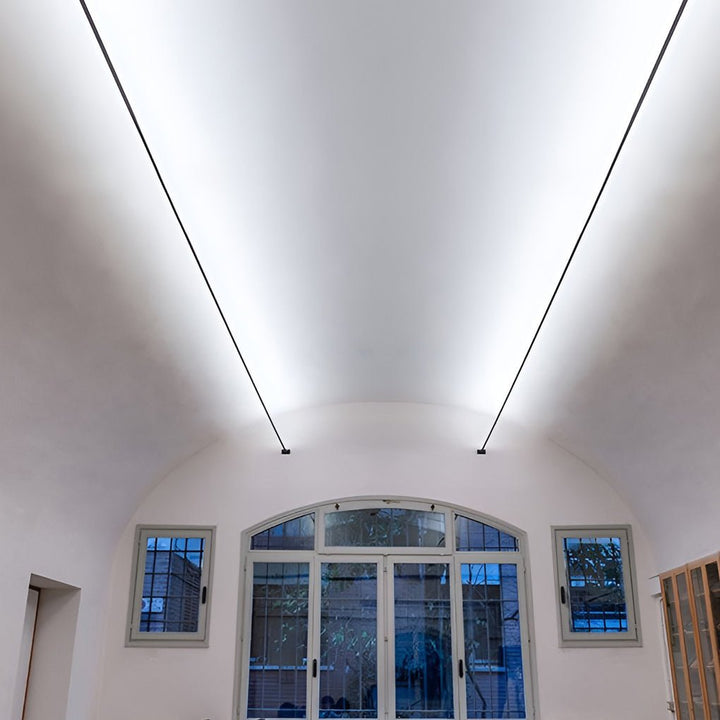 LED ceiling light with 360° rotatable light bar – modern, flat &amp; dimmable