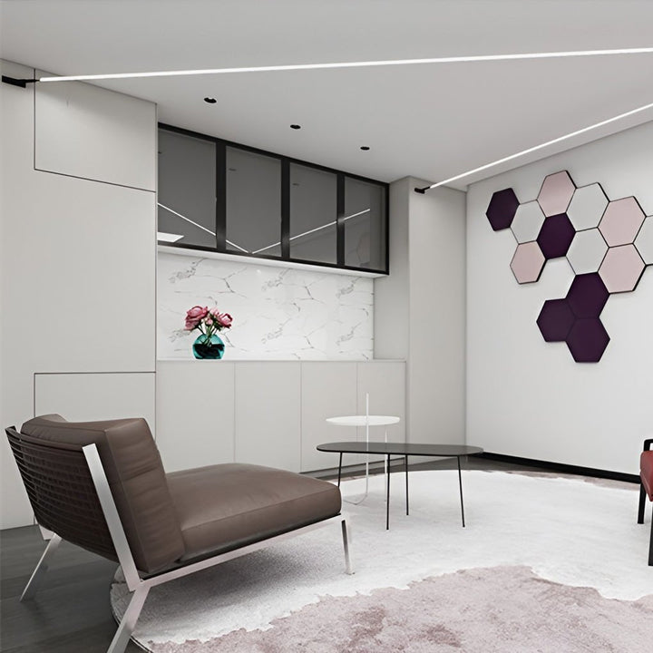 LED ceiling light with 360° rotatable light bar – modern, flat &amp; dimmable