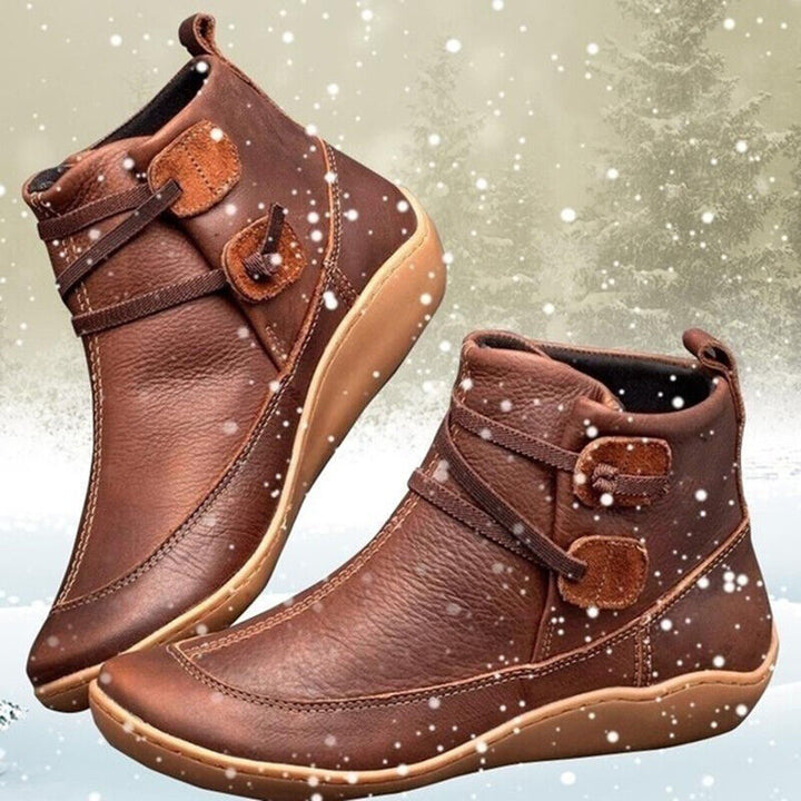Women's Boots with Zipper and Weatherproof Design