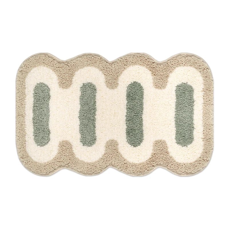Flauschige Badematte – Modernes Steppmuster & Rutschfeste Unterseite