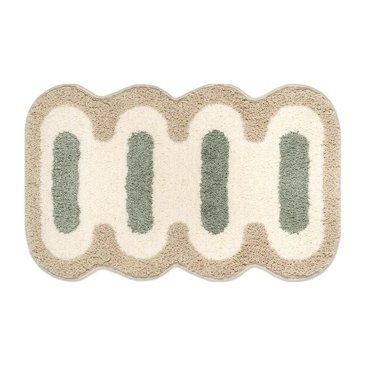 Flauschige Badematte – Modernes Steppmuster & Rutschfeste Unterseite