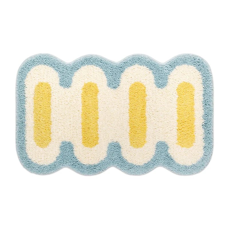 Flauschige Badematte – Modernes Steppmuster & Rutschfeste Unterseite