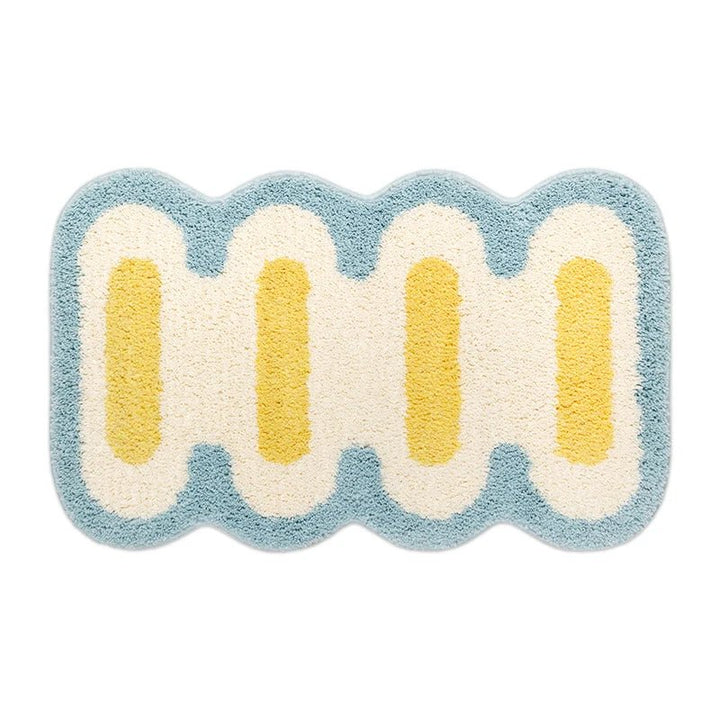 Flauschige Badematte – Modernes Steppmuster & Rutschfeste Unterseite
