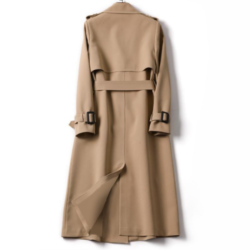 Women's Trench Coat with Double Breasted and Classic Design