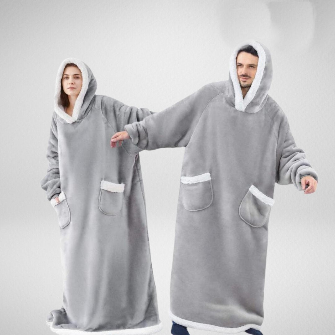 Unisex Plus Size Hoodie Blanket for Cozy Hours