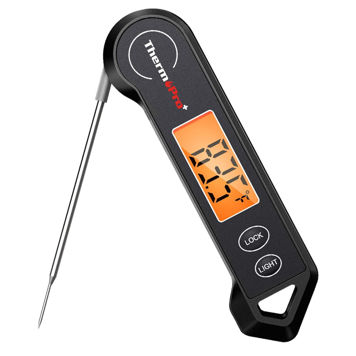 Digital meat thermometer, waterproof, with instant display 