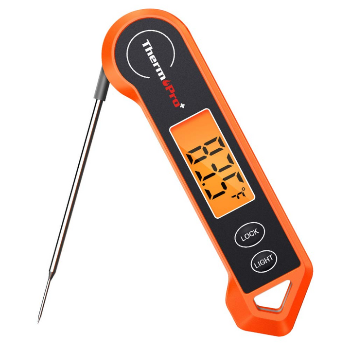 Digital meat thermometer, waterproof, with instant display 