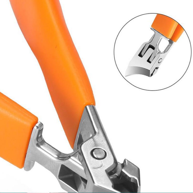 Nail clippers with a wide opening for thick and ingrown nails